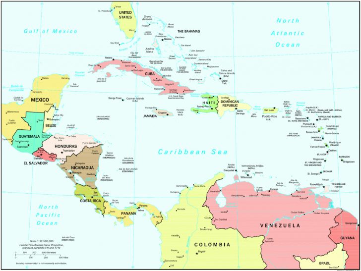 Central America Map,map Of Central America - Printable Map Of Central ...