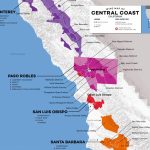 Central Coast Wine: The Varieties And Regions | Wine Folly   Central California Beaches Map