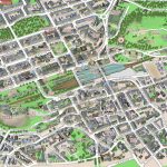 Central Edinburgh Scotland Visitors 3D Interactive Printable Inner   Edinburgh City Map Printable