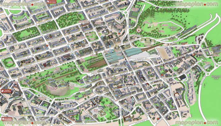 Edinburgh City Map Printable
