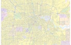 Central Houston, Texas - Landscape - The Map Shop - Houston Texas Map