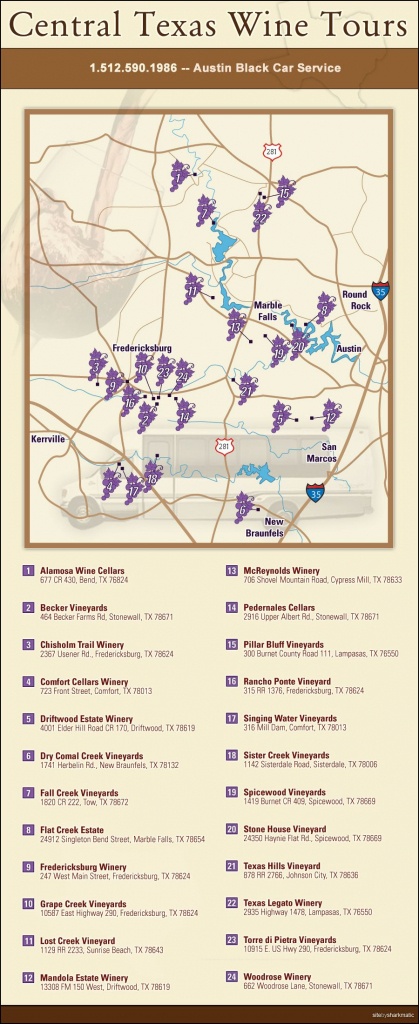 Central Texas Wine Trail … | Wine | Centr… - Fredericksburg Texas Winery Map