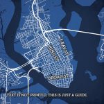 Charleston, South Carolina Map Art   City Prints   Printable Map Of Charleston Sc