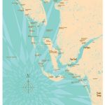 Charlotte Harbor Fl Map Art Print | Etsy   Charlotte Harbor Florida Map