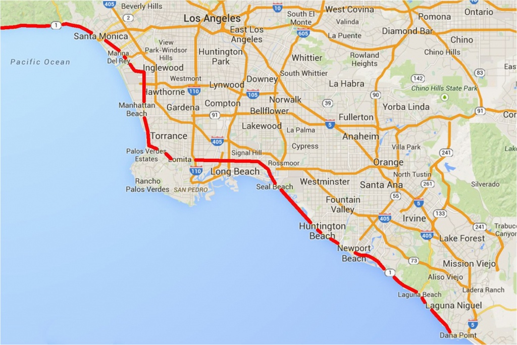 Charming California Google Maps Driving The Pacific Coast Highway In - Charming California Google Maps