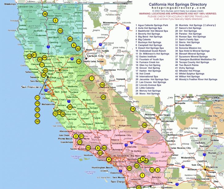 Charming California Map
