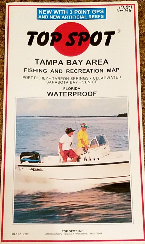Charts And Maps 179987: Top Spot Map N202 Tampa Bay Area Fishing And - Top Spot Maps Texas