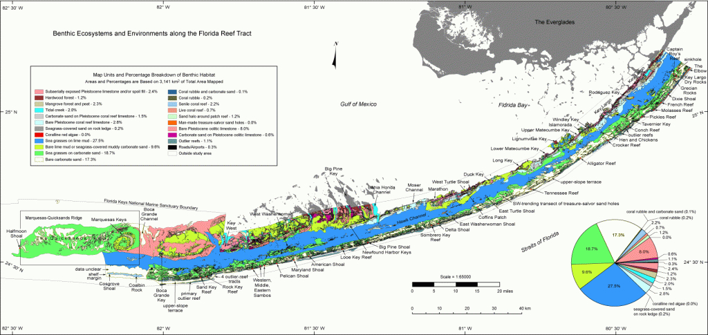 Charts And Maps Florida Keys - Florida Go Fishing - Florida Fishing Reef Map