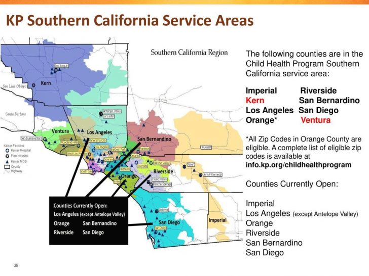 Kaiser Permanente Northern California Service Area Map