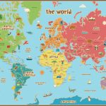 Childrens Map Of Australia   World Wide Maps   Children\'s Map Of The World Printable