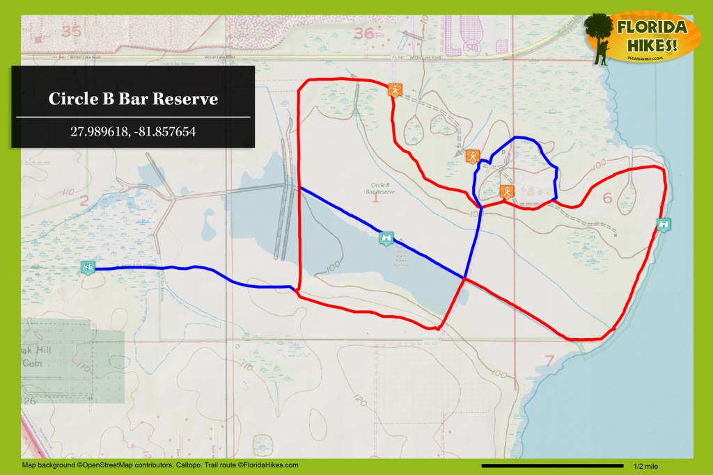 Circle B Bar Reserve | Florida Hikes! - Central Florida Bike Trails Map