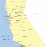 Cities In California, California Cities Map   Map Of California Showing Cities
