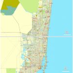 City Map Miami Vector Urban Plan Adobe Illustrator Editable Street Map   Street Map Of Miami Florida