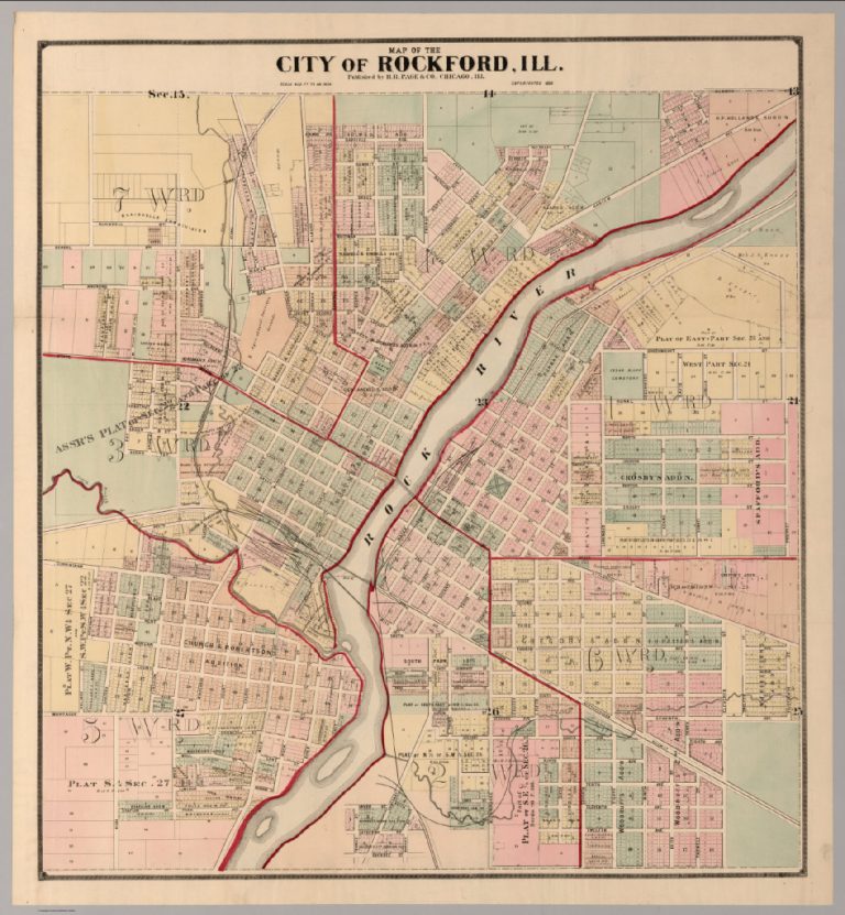 City Of Rockford, Illinois. David Rumsey Historical Map Collection