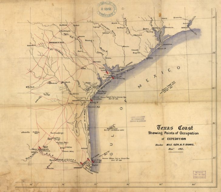 Texas Civil War Map