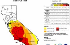 Climate Signals | Map: Us Drought Monitor California, January 10, 2017 - California Drought 2017 Map