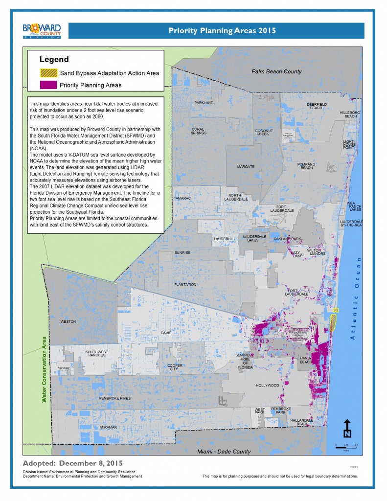Climate Toolbox - South Florida Sea Level Rise Map