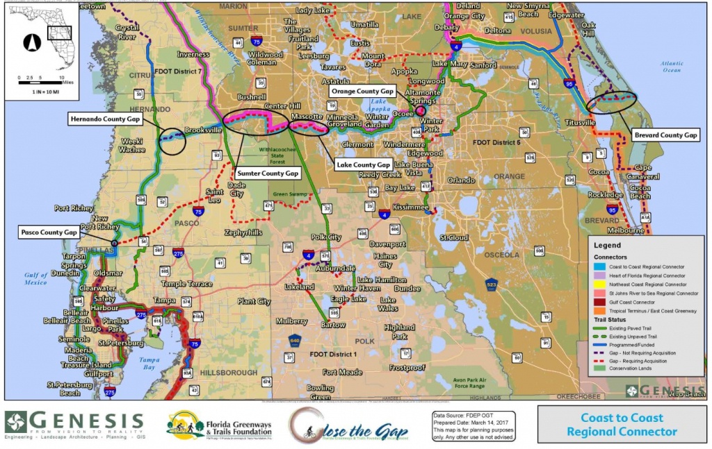 Close The Gaps | Genesis Cei Services - Florida Greenways And Trails Map