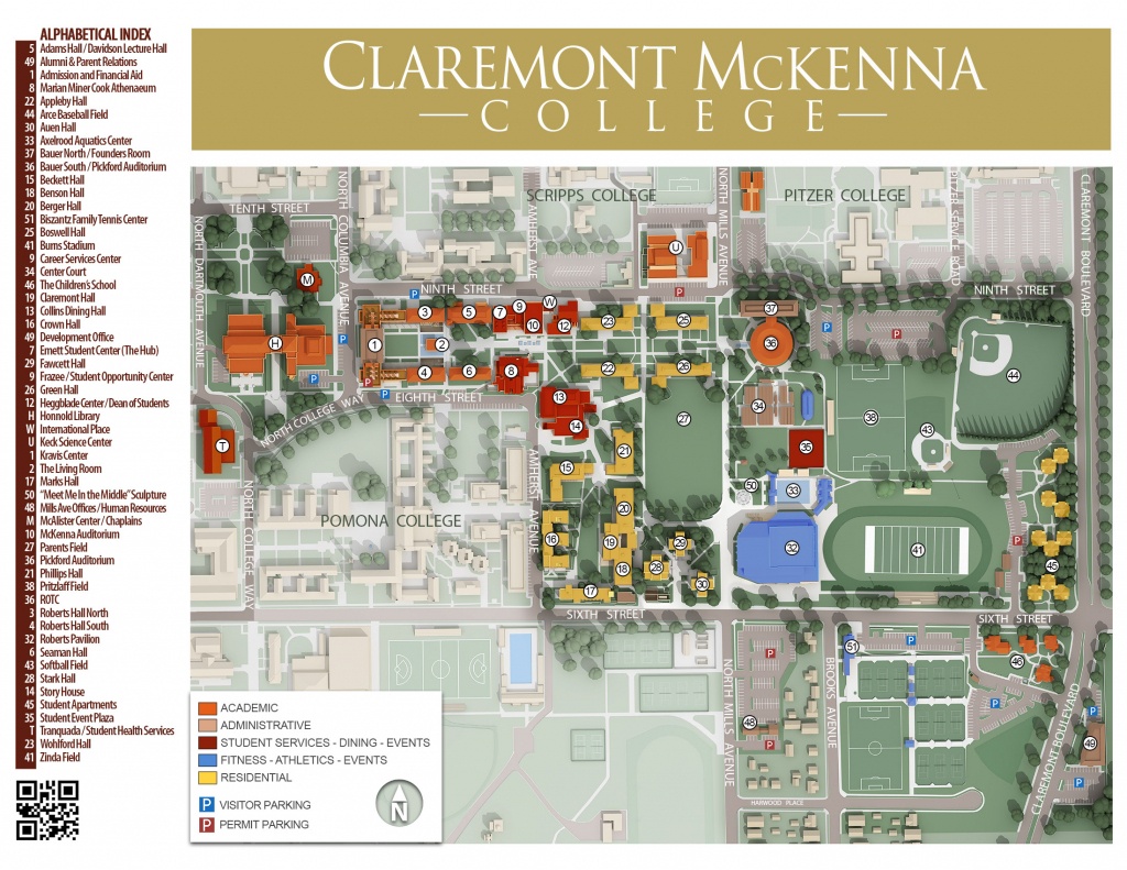 Cmc Campus Maps | Claremont Mckenna College - California Institute Of ...