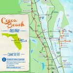 Cocoa Beach Tourist Map   Cocoa Beach Florida Map