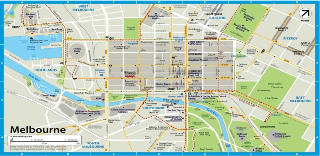 Coffee Mug: Melbourne Cbd Mug - Melbourne Cbd Map Printable | Printable ...