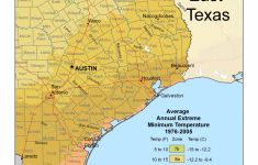 Cold Hardiness Zone Map | - Texas Garden Zone Map