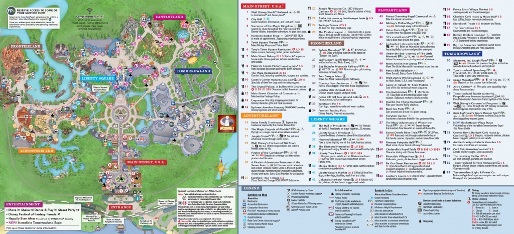 Collection Of Magic Kingdom Printable Map (30+ Images In Collection) - Printable Magic Kingdom Map