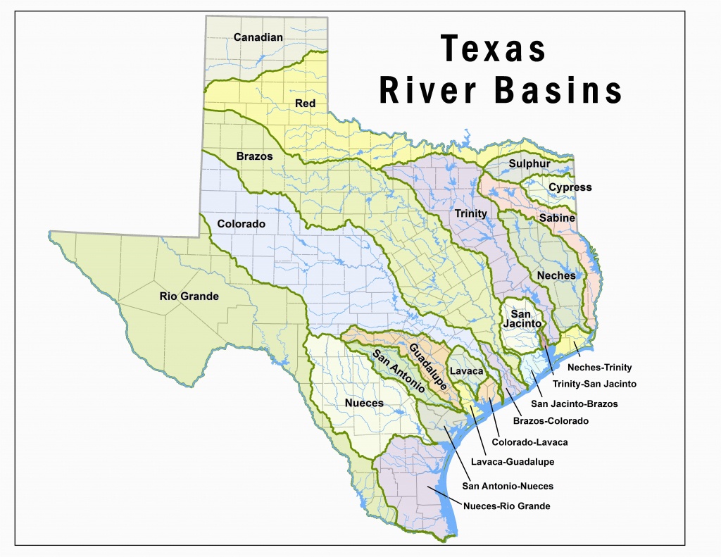 Colorado River Basin Map | Secretmuseum - Colorado River Map Texas