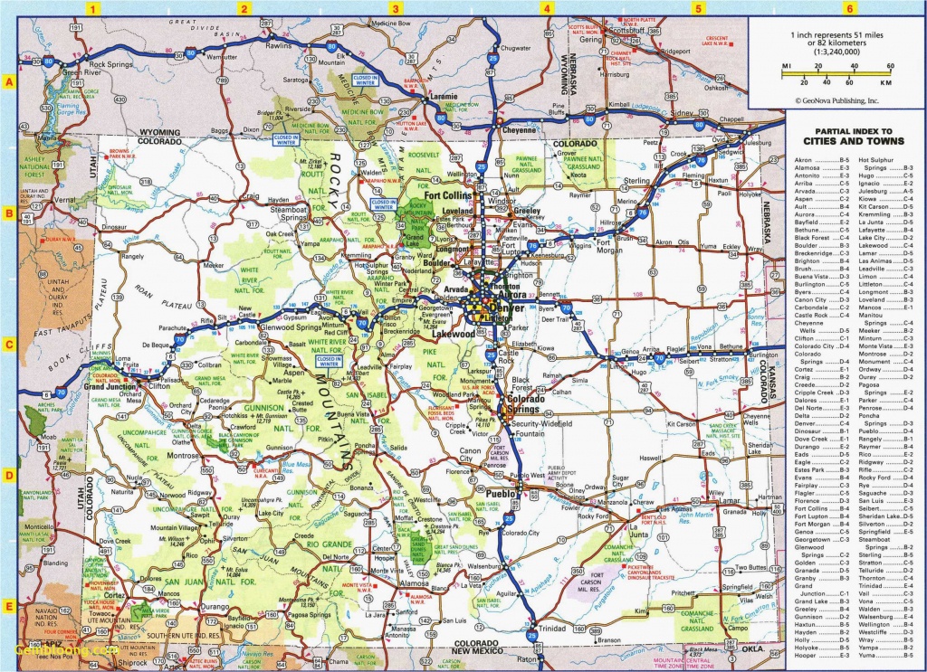 Colorado Road Map Printable | Secretmuseum - Printable Map Of Colorado
