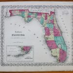 Colton's Florida *****sold*****   Antique Maps And Charts – Original   Vintage Florida Maps For Sale