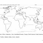 Continents And Oceans Blank Map Worksheet   Free Esl Printable   Blank Map Of The Continents And Oceans Printable