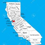 Contra Costa County (California, United States Of America) Vector   La Costa California Map