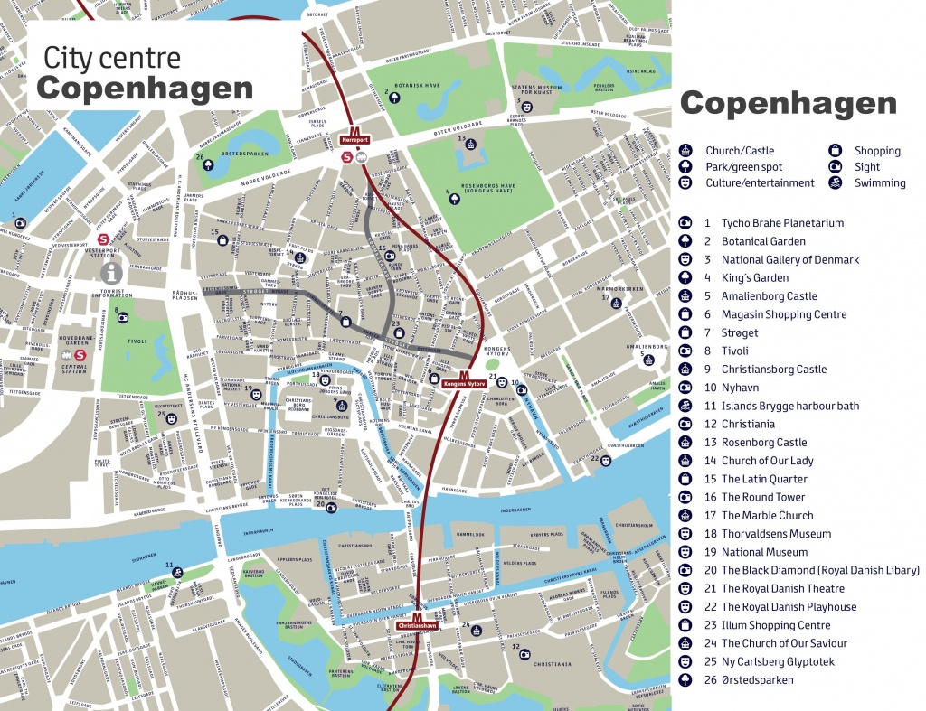 Copenhagen Maps | Denmark | Maps Of Copenhagen - Printable Map Of Copenhagen