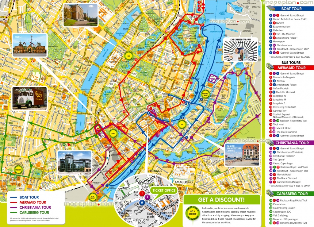 Copenhagen Maps - Top Tourist Attractions - Free, Printable City - Copenhagen Tourist Map Printable