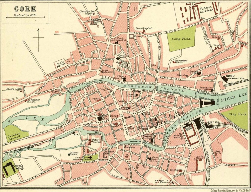 Cork In Old Maps Cork City Map Printable Printable Maps - Bank2home.com