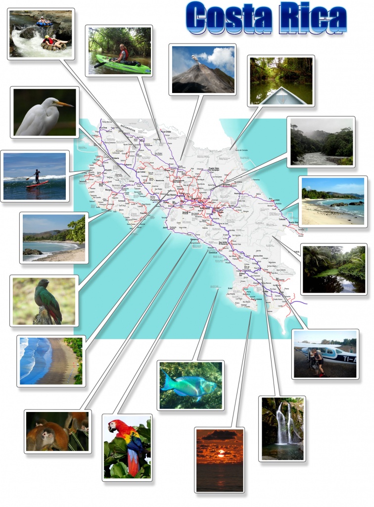 Costa Rica- Free Printable Map Download - Printable Map Of Costa Rica