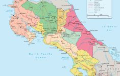 Costa Rica Political Map - Printable Map Of Costa Rica