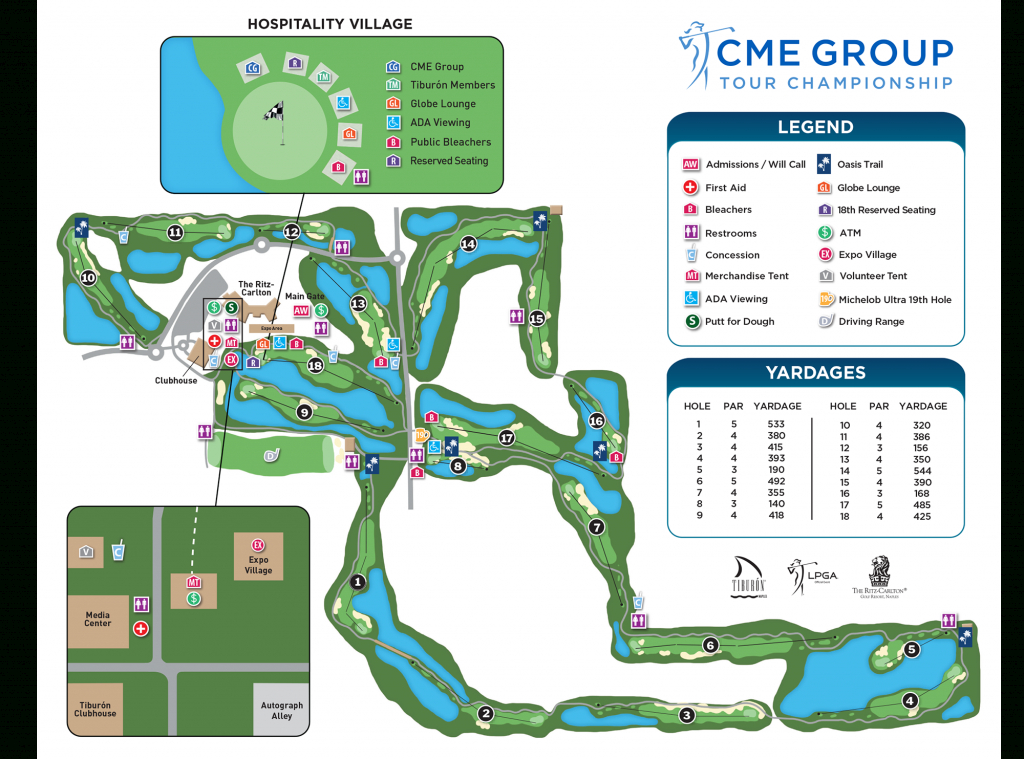 Course Info | Cme Group Tour Championship - Golf Courses In Naples Florida Map