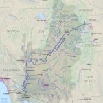 Course Of The Colorado River   Wikipedia   Colorado River Map Texas