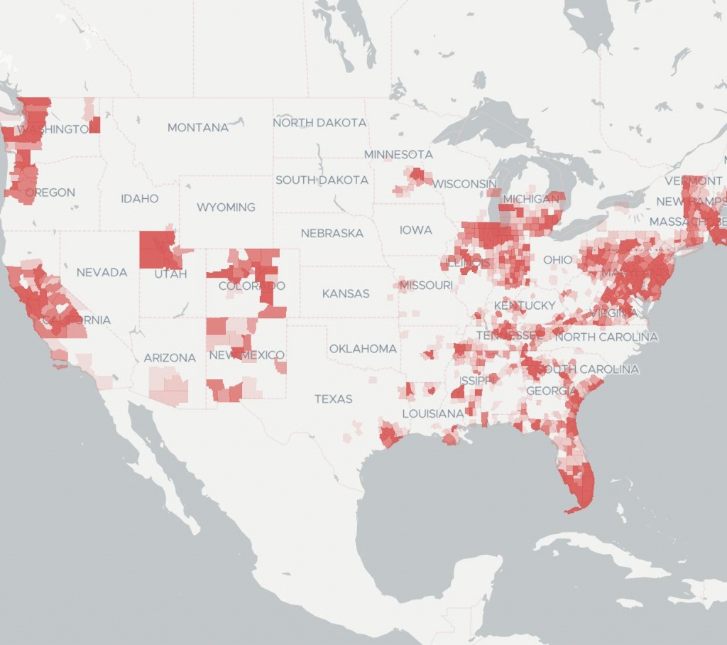 Coverage &amp;amp; Availability Map | Broadbandnow - Comcast Coverage Map Texas