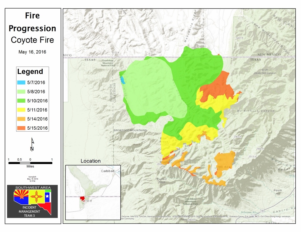 Coyote Fire Update: Red Flag Weather Conditions; Active Monitoring - Texas Active Fire Map