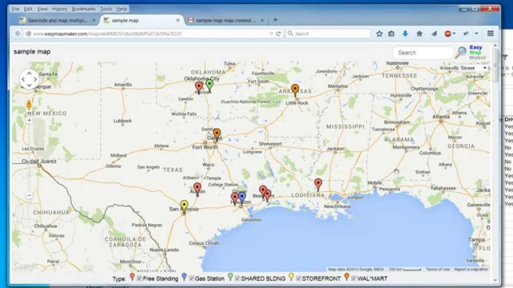Create A Map: Easily Map Multiple Locations From Excel Data - Printable Map With Pins