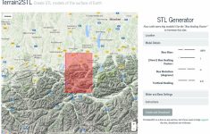 Create Your Own 3D Printed Topographical Map - Mini Mountain Raised - How To Make A Printable Map