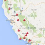 Crews Battle Access, Terrain On Trailhead Fire   Capradio   Fires In California Right Now Map