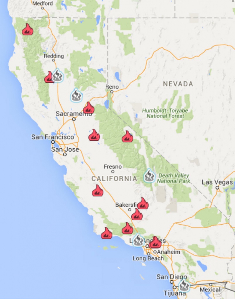 Crews Battle Access, Terrain On Trailhead Fire - Capradio - Fires In California Right Now Map