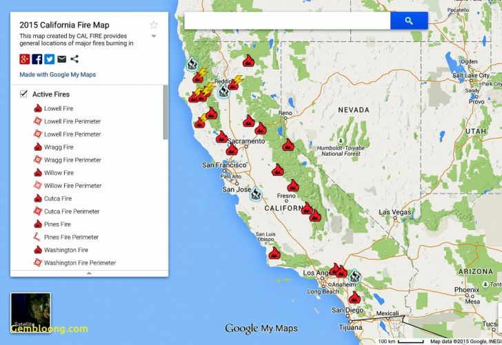 2018 California Fire Map