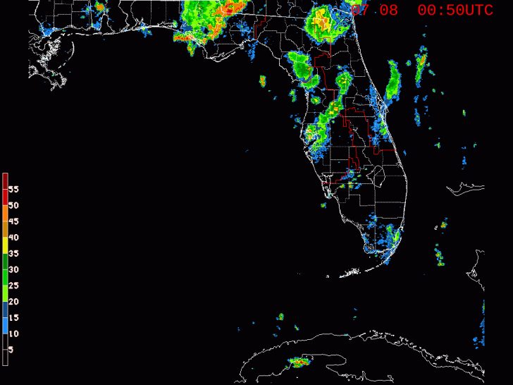 South Florida Weather Map