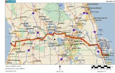 Cycling Routes Crossing Florida - Central Florida Bike Trails Map