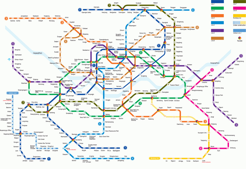 D8F734A695A39Dc6E317F2Ebbf62Ad0E.gif (2367×1632) | Travel  Korea - Printable Seoul Subway Map