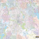 Dallas, Tx Wall Map – Kappa Map Group   Texas Wall Map